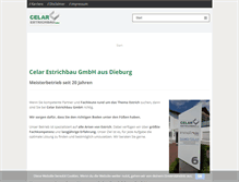 Tablet Screenshot of celar-estrichbau.de